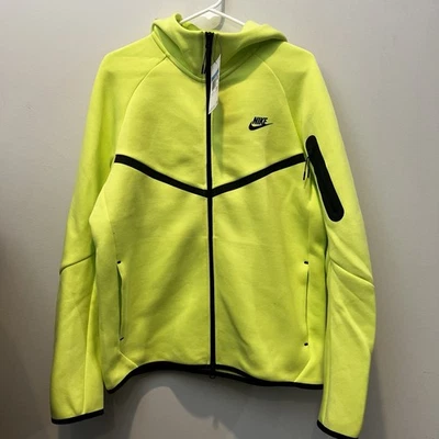 NUEVO CON ETIQUETAS PARA HOMBRES NIKE TECH CREMALLERA COMPLETA POLAR WINDRUNNER Light Lemon Twist HV0949-736 Talla M Foto 1 de 3