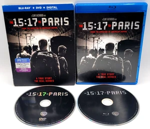 The 15:17 to Paris (Blu-ray+DVD, 2018) W/SLIPCOVER - Imagen 1 de 2