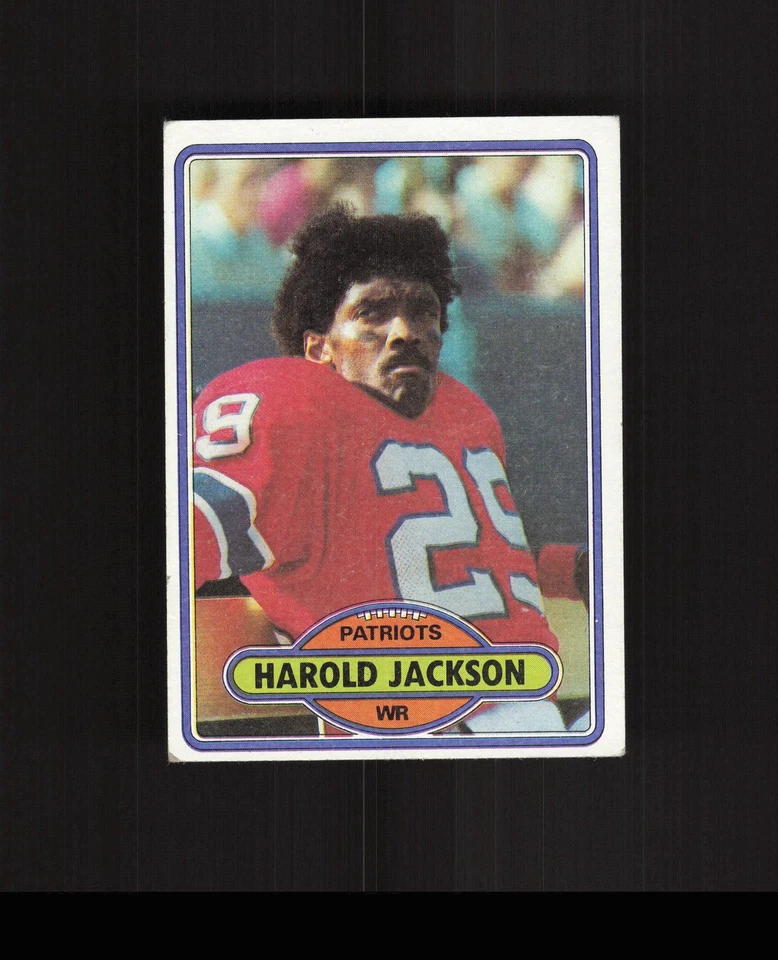 1980 Topps #7 Harold Jackson Football Card New England Patriots - Image 1 of 2