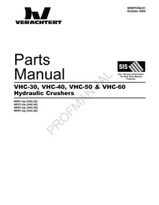 Manuale catalogo ricambi frantoio calcestruzzo Caterpillar VHC 30 VHC 40 VHC 50 VHC 60 - Foto 1 di 1