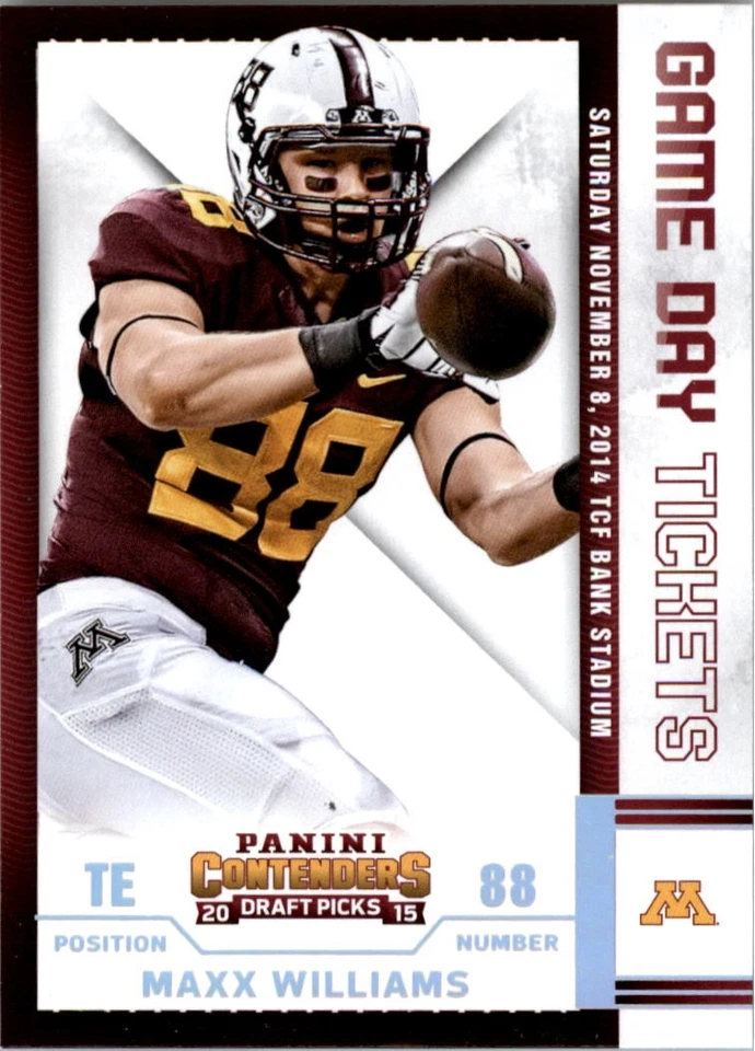 2015 Panini Contenders Draft Picks Game Day Tickets #87 Maxx Williams - FB - Image 1 of 2