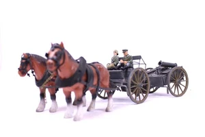 Eigenbau Feldküche Wehrmacht Gulaschkanone Gespann Kutsche L 34,0 cm 1:24 Spur G - Picture 1 of 14