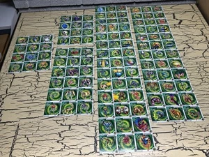 Lotto 120 Fogli Carte Gioco Skannerz Non Tagliati Radica Monster Image Strip Set Collezione - Foto 1 di 15
