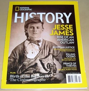 National Geographic History Magazine (January 2019) Jesse James - Picture 1 of 1