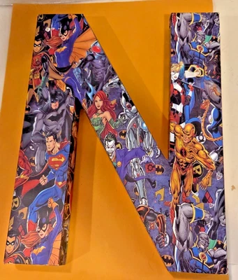 Avengers Marvel Comics Letra "N" N 3D Lenticular Decoración de Pared 10"x8" NUEVO Foto 1 de 4