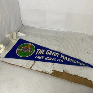 Vintage 60er Jahre The Great Masterpiece Lake Wales Fla Wimpel 18 Zoll lang - Bild 1 von 4