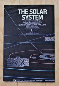 National Geographic Map July 1981; The Solar System and Saturn - Picture 1 of 3