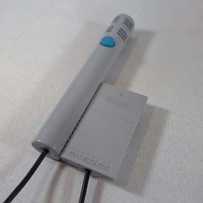 Nintendo Wii & Gamecube Microphone OEM DOL-022 Grey TESTED WORKING - Image 1 of 4