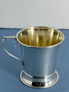 BEAUTIFUL VINTAGE SOLID SILVER CHRISTENING CUP BIRM 1931 (BLANK) - Picture 1 of 15