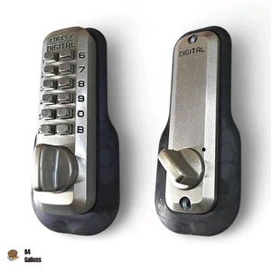 Single Cylinder Keyless Electronic Deadbolt Finish: Satin Nickel Brass - Picture 1 of 20