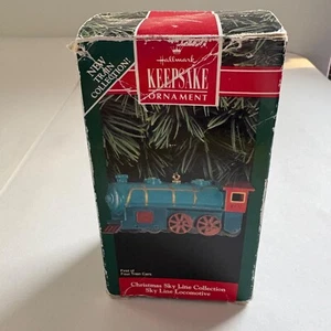 Hallmark Keepsake Ornament 1992 Christmas Sky Line Lokomotive Metallguss Zug - Bild 1 von 14