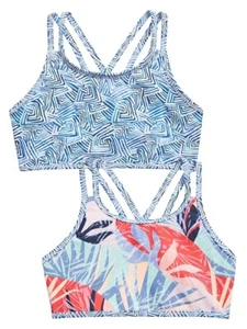 Athleta Girl Reversible Palm Oasis Bikini Swim Top NWT Various Sizes - Picture 1 of 4