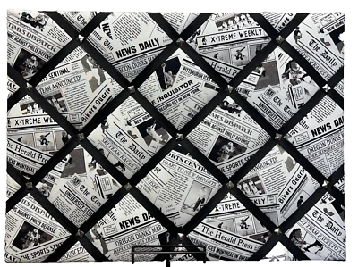 Picture, Memo, Pin, Ribbon Board Football Newspaper Theme Wall Hanging - Image 1 of 4