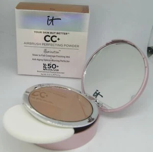 Polvo perfeccionador de aerógrafo It Cosmetics Your Skin But Better CC+ FPS 50 profundo nuevo en caja - Imagen 1 de 7