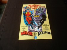 1992 DC Comics VALOR/ECLIPSO "Folded Promo Poster" NEW/UNUSED 11" x 17"