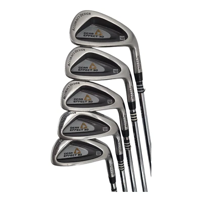 Wilson Gear Effect 3D 8 Golf Club Set Cold Forged Drivers Irons Hybrid Titanium - Image 1 of 4
