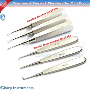 Coupland Warwick James Elevators,Surgical Root Socket Extraction Instruments Kit - Picture 1 of 8