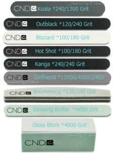 CND Nail Files &Buffers~Select any▪Boomerang▪Kanga▪Outblack▪Hot Shot▪Gloss Block - Picture 1 of 10