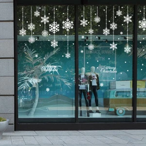 Merry Christmas Removable Window Stickers Xmas Art Decal Wall Home Shop Decor - Picture 1 of 11