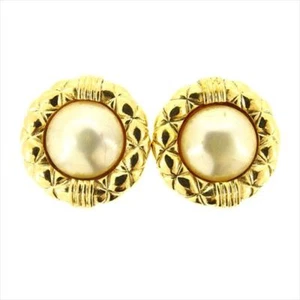 CHANEL Earring Gold beige Women Authentic secondhand - Picture 1 of 4