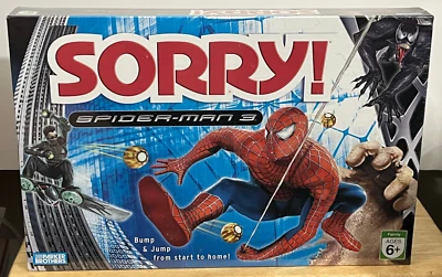 2007 Hasbro Parker Brothers ~ Sorry Board Game ~ Spider-Man 3 Movie ~ SEALED - Image 1 of 2
