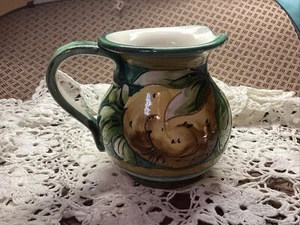 Hand Painted Leoncini S. Giovanni Signed 4" Italian Pitcher - Picture 1 of 8