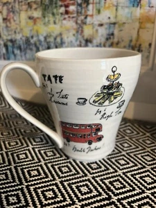 Taza de té café Anthropologie Linea Carta “I Love London” Diva Pyari 14 oz - Imagen 1 de 6