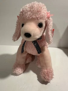 VINTAGE TY Beanie Buddies "Bridgette" The Pink Poodle 2001 - Bild 1 von 13