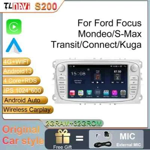 Radio GPS reproductor multimedia para Ford Focus 2 Mondeo S MAX C Transit Connect coche - Imagen 1 de 17