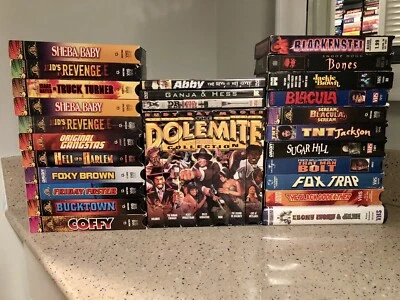 Blaxploitation VHS Mega Collection Dolemite Sugar Hill Blacula Horror Grindhouse - Image 1 of 4