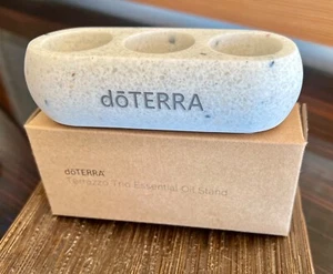 doTERRA Terrazo Trio Essential Oil Stand, White granite look, display 3 fave oil - Picture 1 of 7