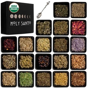 Dried Herbs for Witchcraft Supplies - 20 Organic Witch Herbs for Spells - Picture 1 of 8