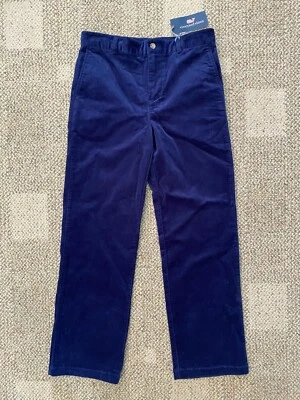 Pantalón rompedor de pana elástico azul bahía profunda Vineyard Vines para niños talla 18 3P0104 Foto 1 de 4