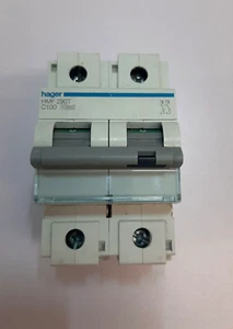 Disyuntor miniatura Hager HMF 290T MCB 2P 415V 10kA C-100A 3M - Imagen 1 de 5