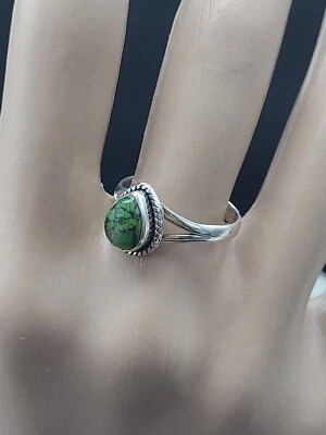 Anillo Lágrima Turquesa 925 Estilo Suroeste EE. UU. TALLA 7,50 Foto 1 de 4