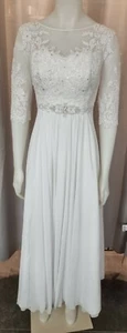Brautkleid Neu Gr. 36 Maßgeschneidert Weiß Echten Swarovski - Bild 1 von 12