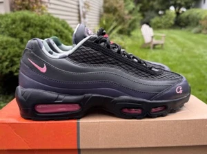 Nike Corteiz x Air Max 95 SP Rules the World Pink Beam NYC Size 10 FB2709-001 - Picture 1 of 9