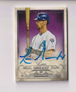 LUIS GONZALEZ 2016 TOPPS FIVE STAR BASEBALL SIGNATURE AUTOGRAPH AUTO DIAMONDBACK