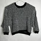 Volcom Women's Classy Time Chunky Sweater Striped Zig Zag Size XL (12) NWT