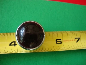 VINTAGE RED SMOOTH JEWEL 1" SNAP-IN LENS FOR PILOT LAMP DRAKE - Bild 1 von 3