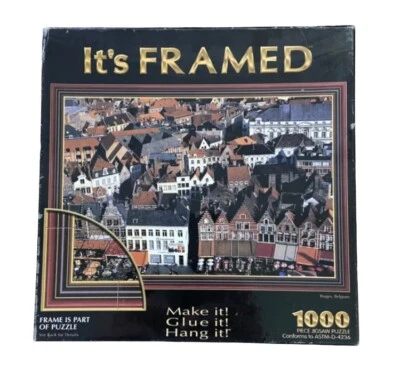 It's Framed  1000 Pc Puzzle Frame is Part of it  Bruges  Belgium  Sealed - Image 1 of 4