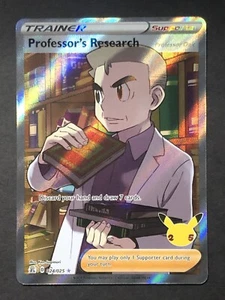 Pokemon Juego de Cartas Coleccionables Professor's Research 024/025 Celebraciones Ultra Raro Arte Completo Casi Nuevo - Imagen 1 de 3