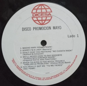 VAN HALEN YOU REALLY GOT ME VILLAGE PEOPLE EL SALVADOR PROMO LP 1978 - Picture 1 of 2