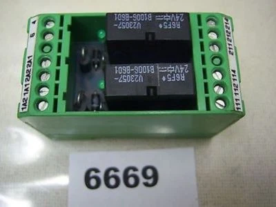 Bloque de terminales Phoenix Contact Din Rail EMG 37-2REL/KSR-G 24/2X21/S080 Foto 1 de 2