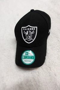 Oakland Raiders Hat Cap Strap Back Black Gray NFL Football AFC West 9FORTY - Picture 1 of 8