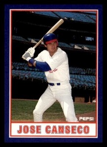 1990 Pepsi Jose Canseco #4 Oakland Athletics ~ $.99 Ship!