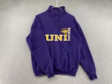 UNI Northern Iowa Panthers 1/4 Zip Sweatshirt in Mens Size Large Champion Eco