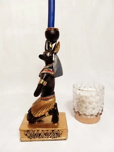 African Anubis Candle Holders - Picture 1 of 2