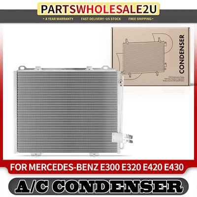 AC Condenser w/ Bracket for Mercedes-Benz W210/W211 E300 E320 E420 E430 E55 AMG - Image 1 of 4