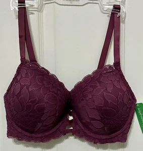 Honeydew Intimates 36D Full Figured Bra Purple Lace - Picture 1 of 4